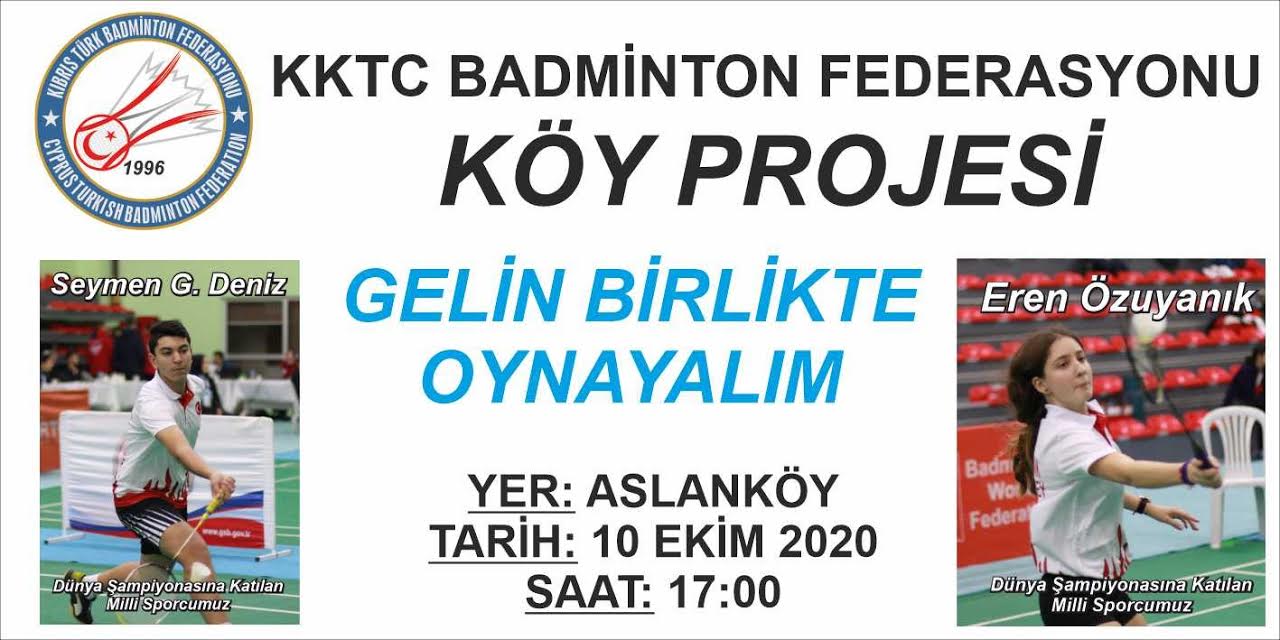 BADMİNTON YAVRU VATAN KIBRIS KÖYLERİNDE