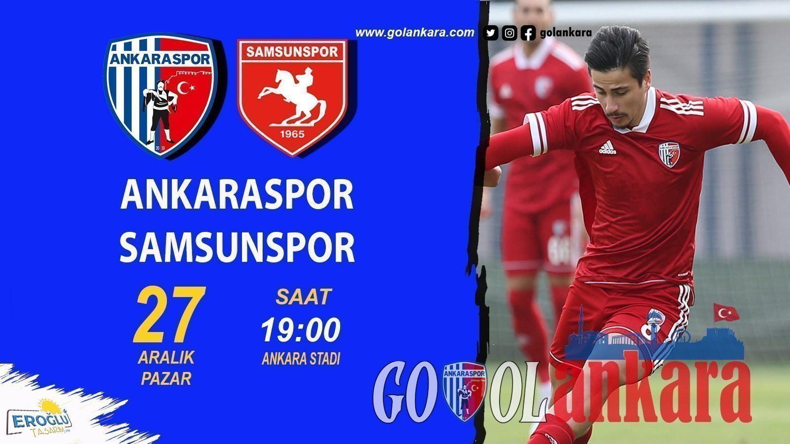 ANKARASPOR, SAMSUN’U AĞIRLIYOR