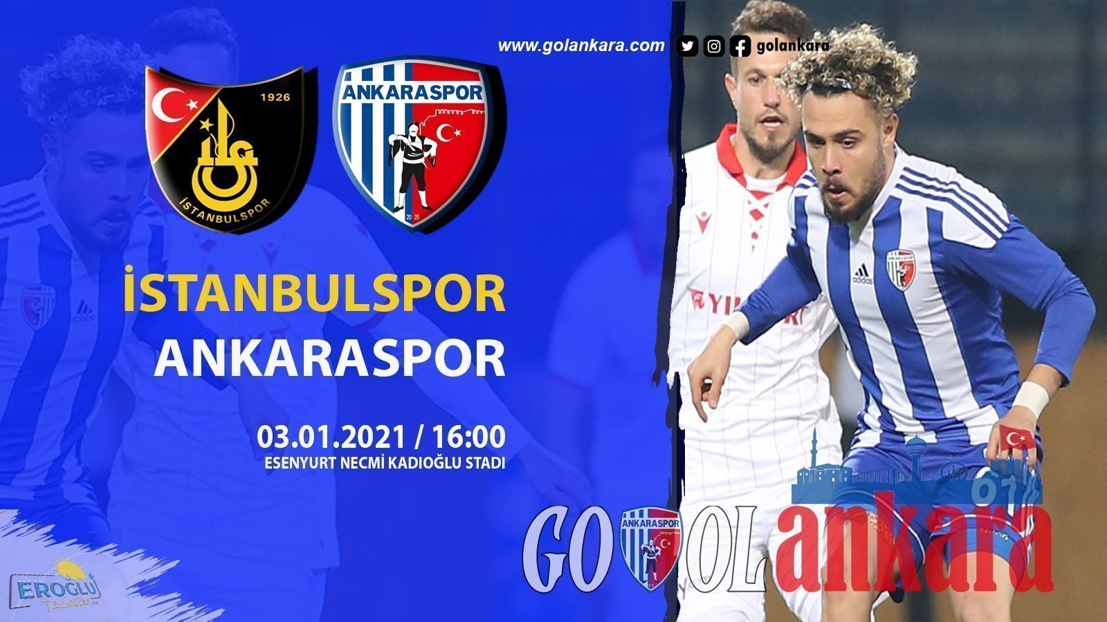 ANKARASPOR, İSTANBULSPOR’A KONUK OLACAK