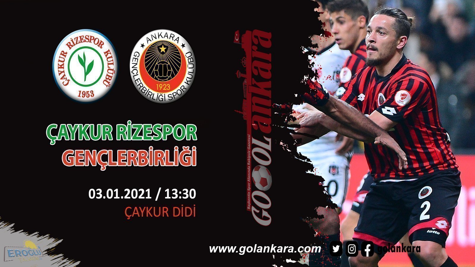 GENÇLERBİRLİĞİ, RİZE DEPLASMANINDA