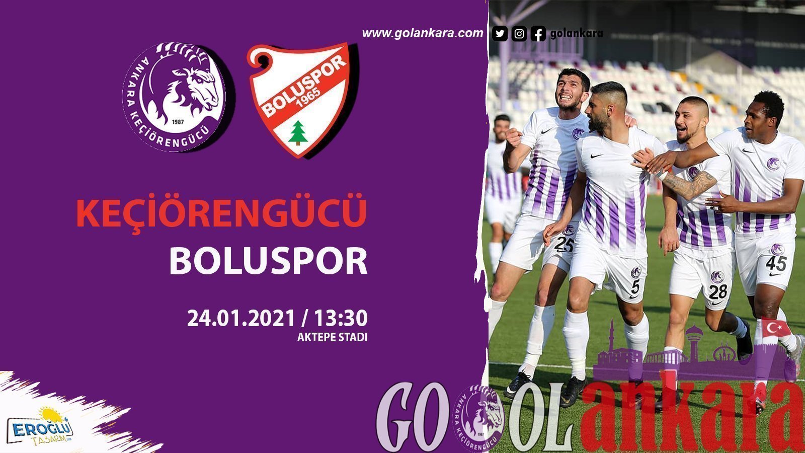 KEÇİÖRENGÜCÜ, BOLUSPOR’U AĞIRLIYOR