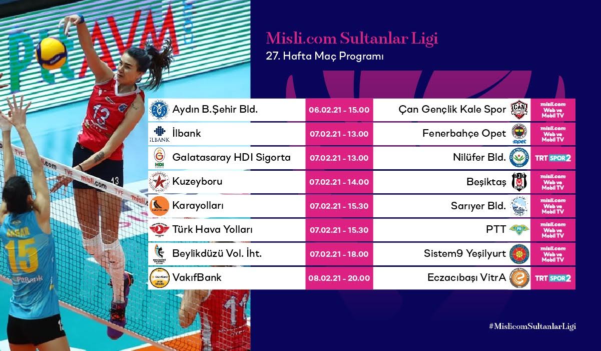 SULTANLAR LİGİ’NDE 27.HAFTA HEYECANI