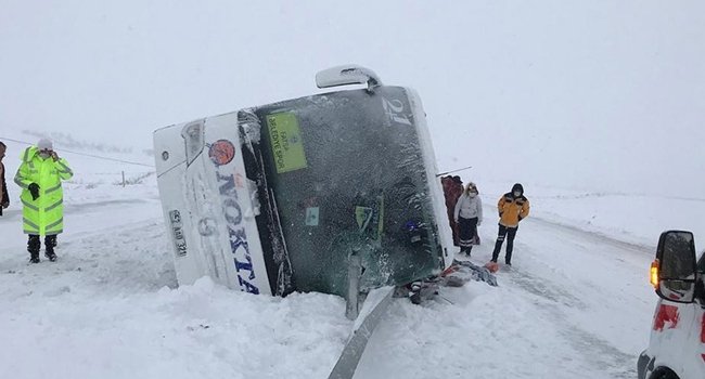 FATSA BELEDİYESPOR OTOBÜSÜ ANKARA YAKININDA KAZA YAPTI