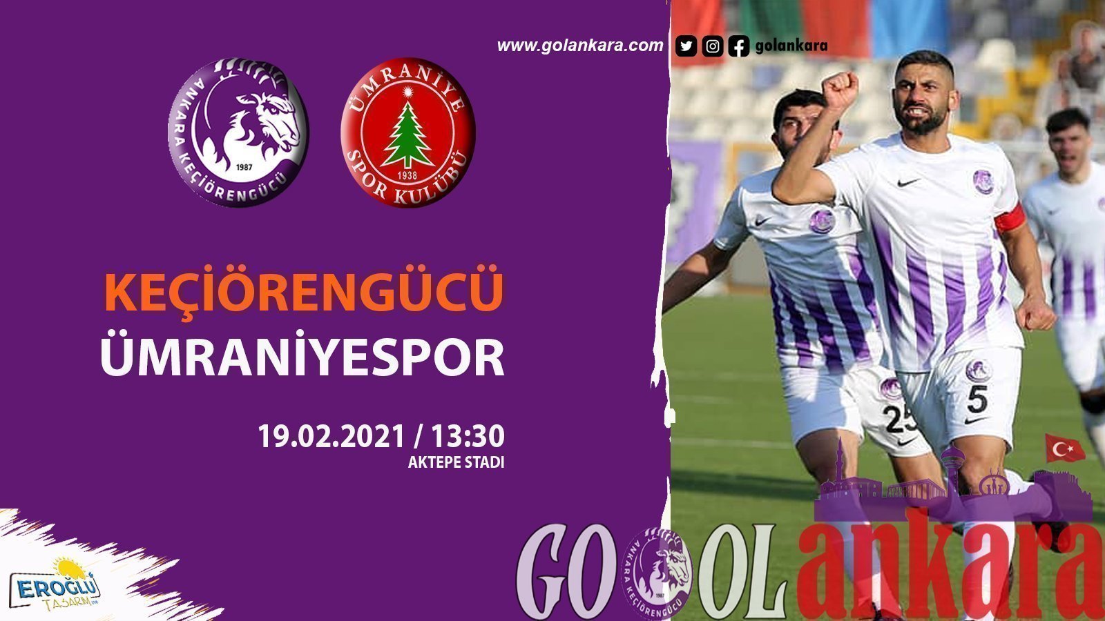 KEÇİÖRENGÜCÜ, ÜMRANİYESPOR’U AĞIRLIYOR