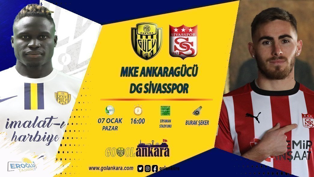 ANKARAGÜCÜ, SİVASSPOR’U AĞIRLIYOR