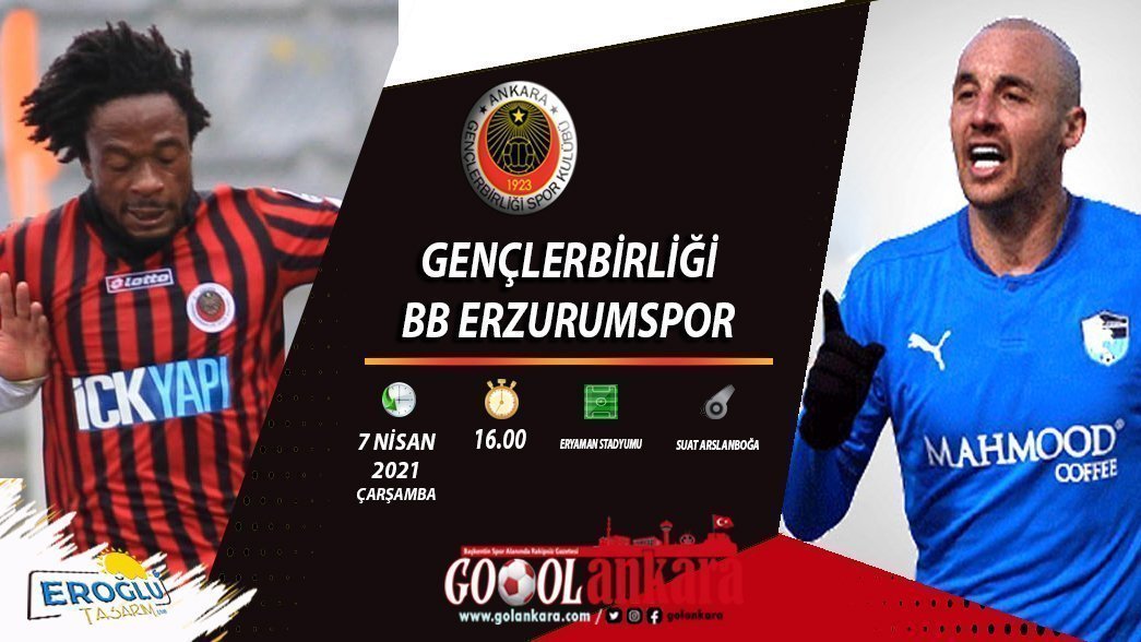 GENÇLERBİRLİĞİ, ERZURUMSPOR’U AĞIRLIYOR